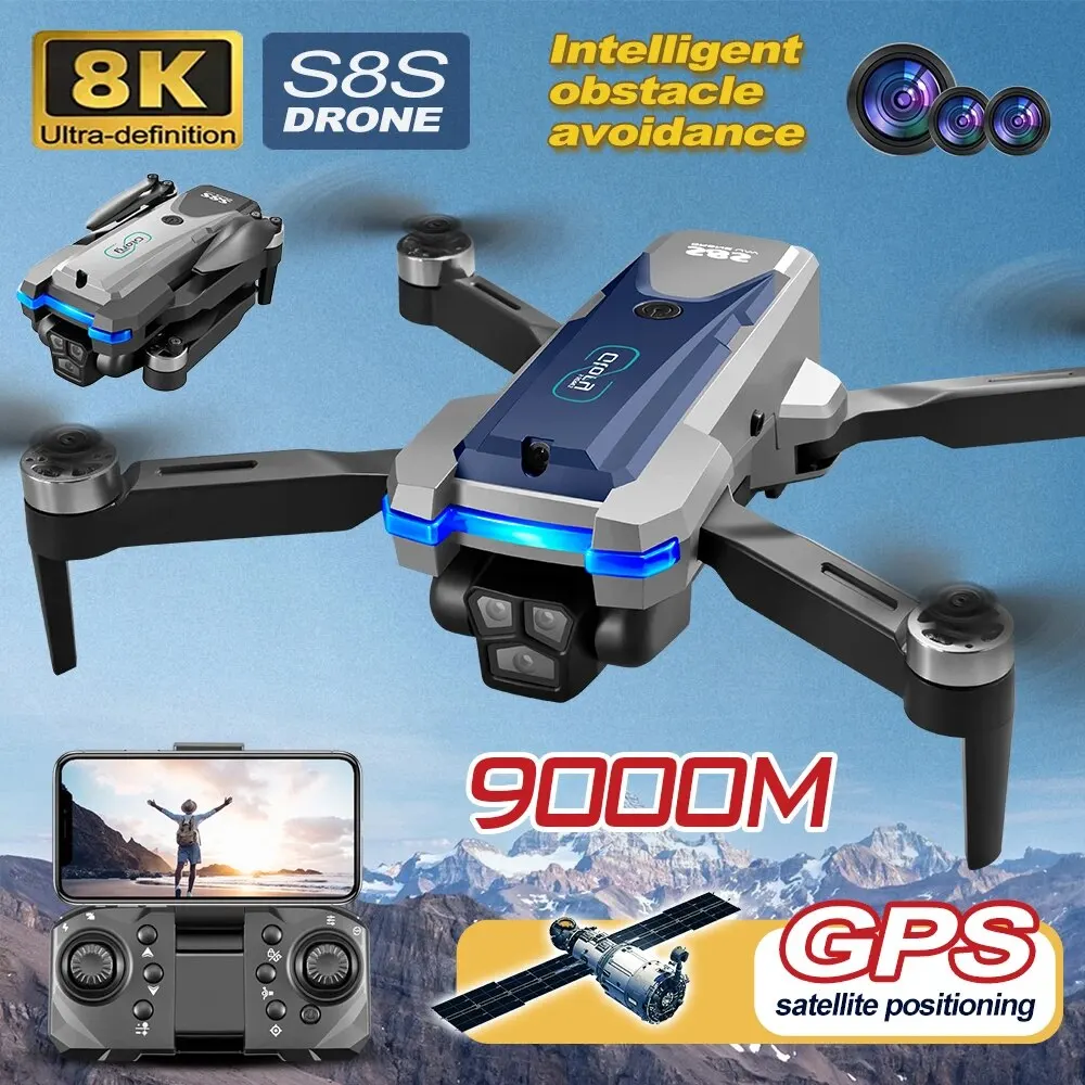 Drone Gimbal Brushless - S8S GPS 드론 5G 와이파이 8K
