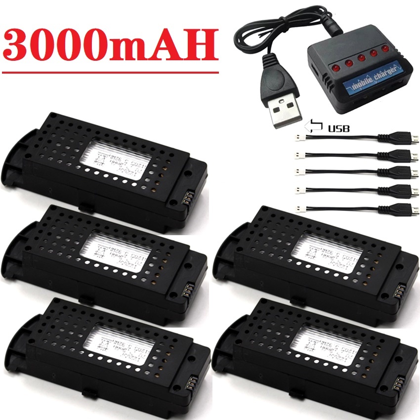 Q6 드론 배터리 3.7V 3000mAh G6 S6 8 - Eachine Drone E58 리뷰 및 가격